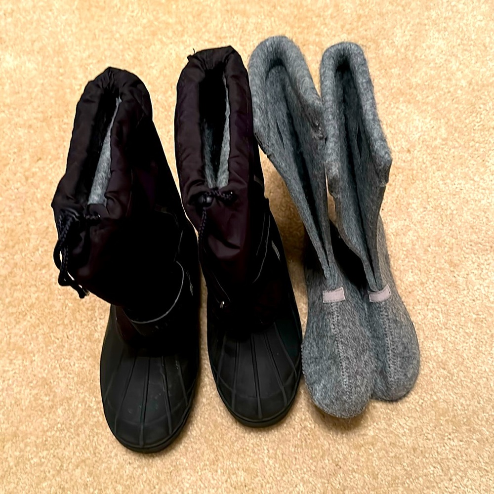 Boys snow boots with extra insole